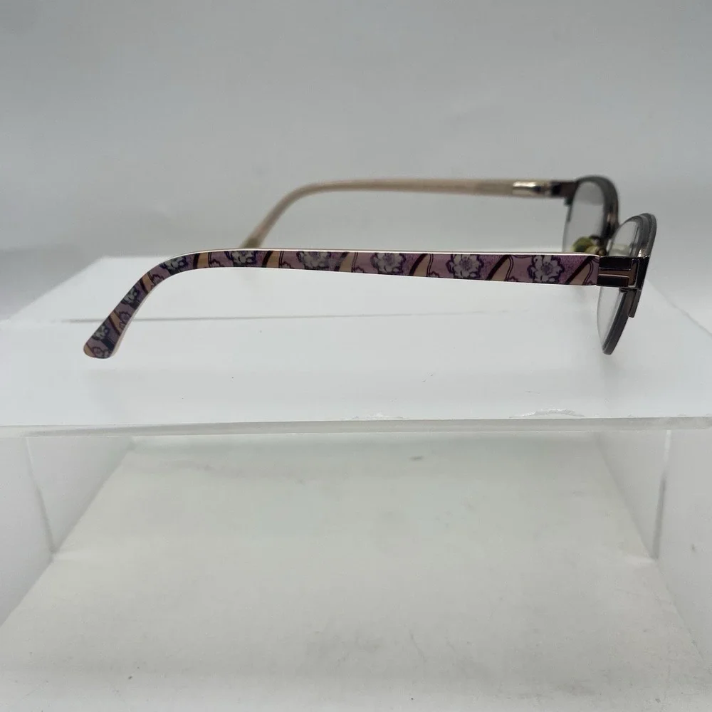 Ted Baker Eyeglasses Women FRAME ONLY B240 51-15-135 Gunmetal Pink 546